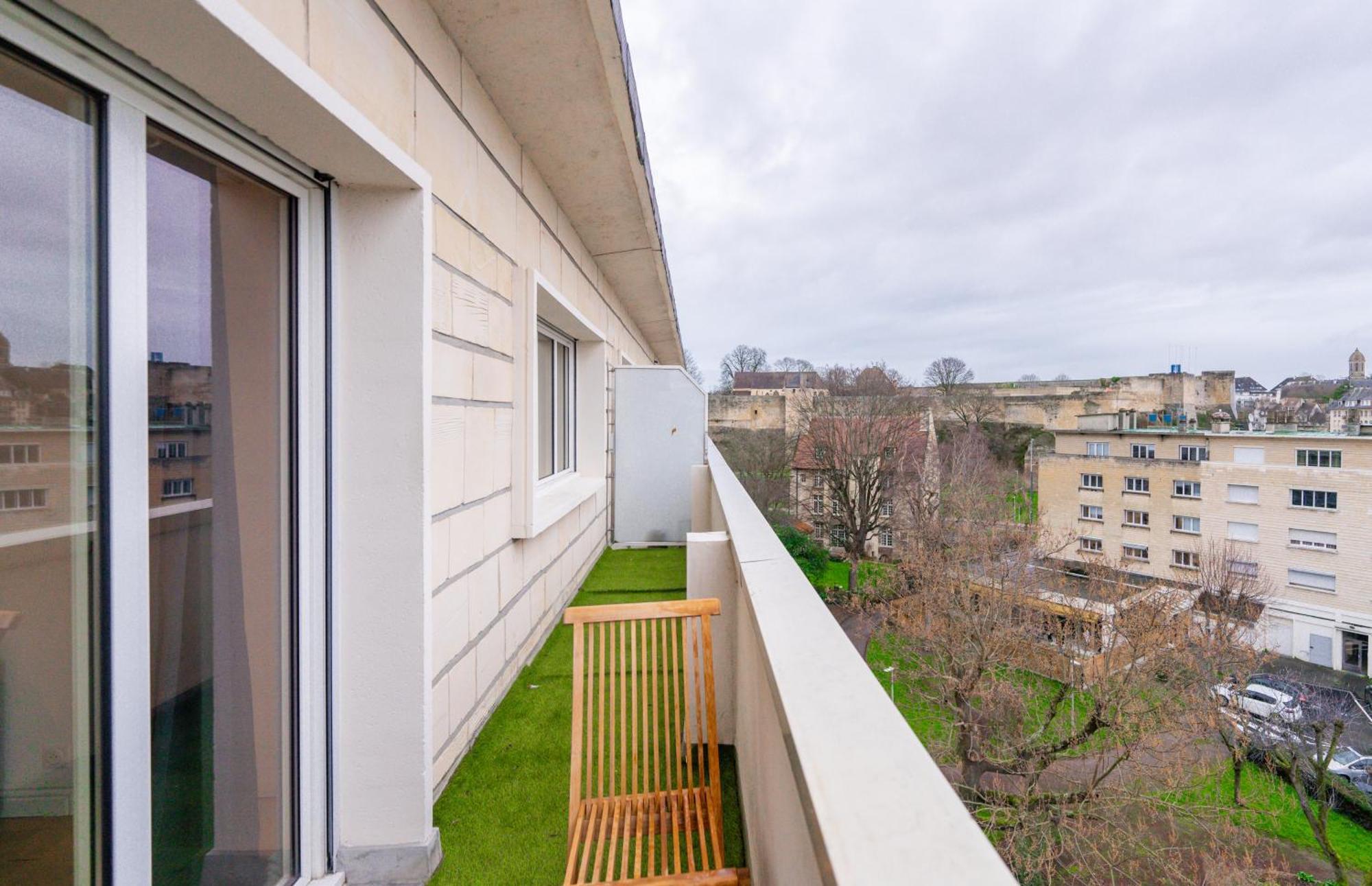 Appt Premium Centre Chateau Terrasse 2 Chambres 6P Vue Exceptionnelle Caen Exterior foto