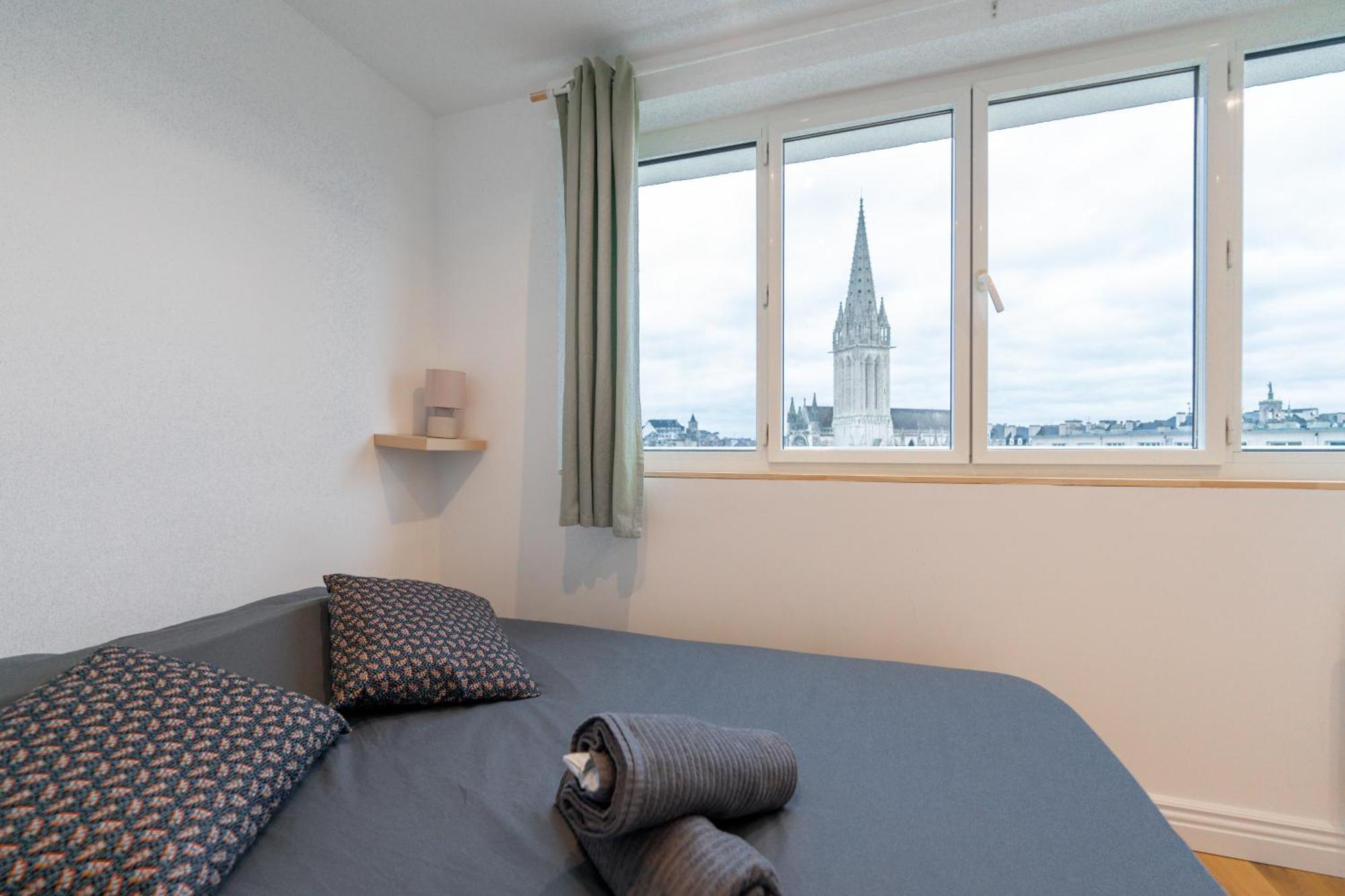 Appt Premium Centre Chateau Terrasse 2 Chambres 6P Vue Exceptionnelle Caen Exterior foto
